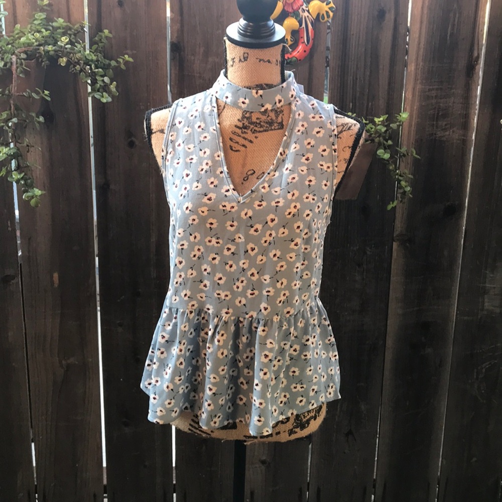Francesca’s Oxford Blue Top